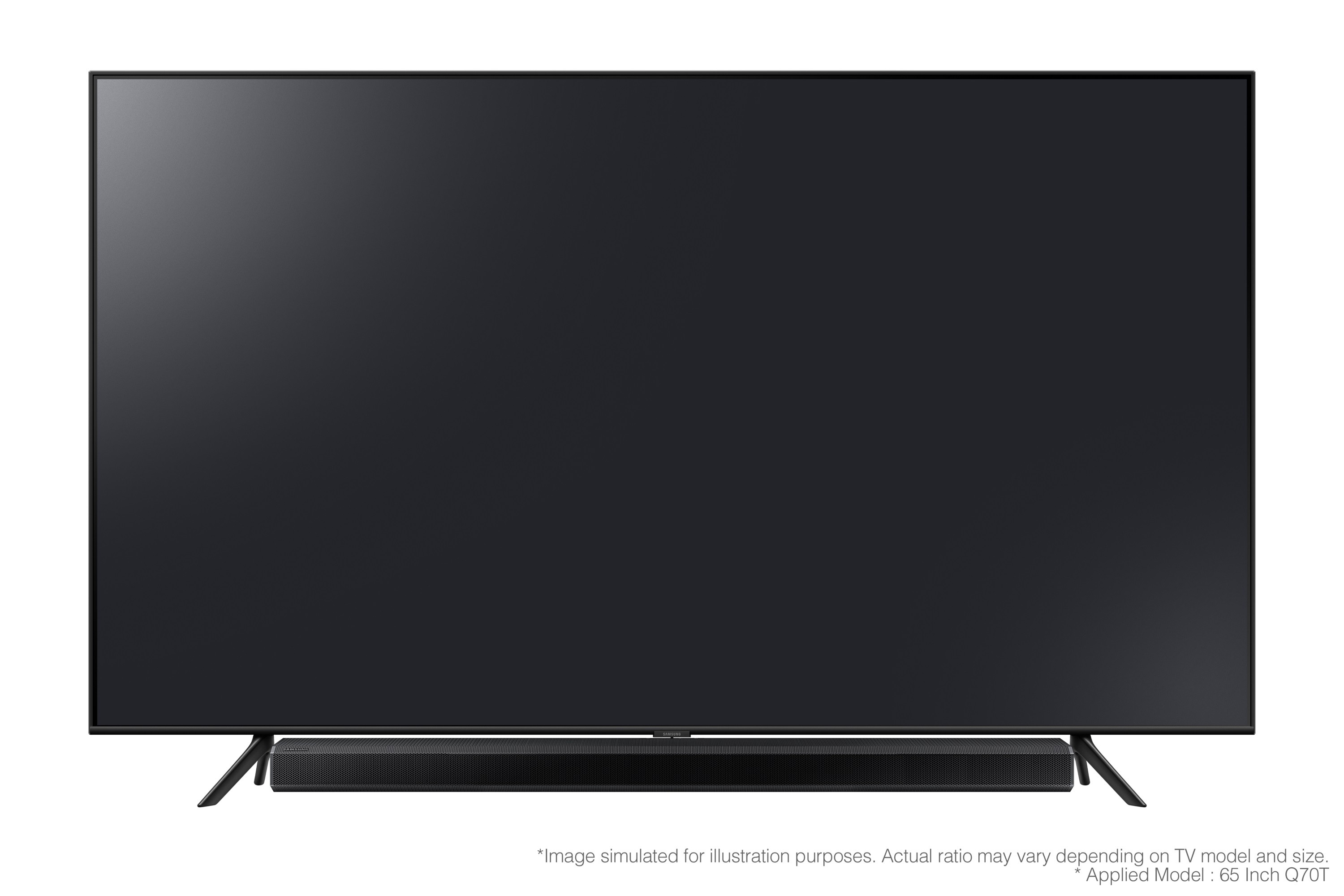 Disgust Without Get used to Soundbar Samsung HW-Q70T, 3.1.2 Ch, 330 W, Wi-Fi, Bluetooth, Dolby Atmos,  Acoustic Beam, DTS:X, Black