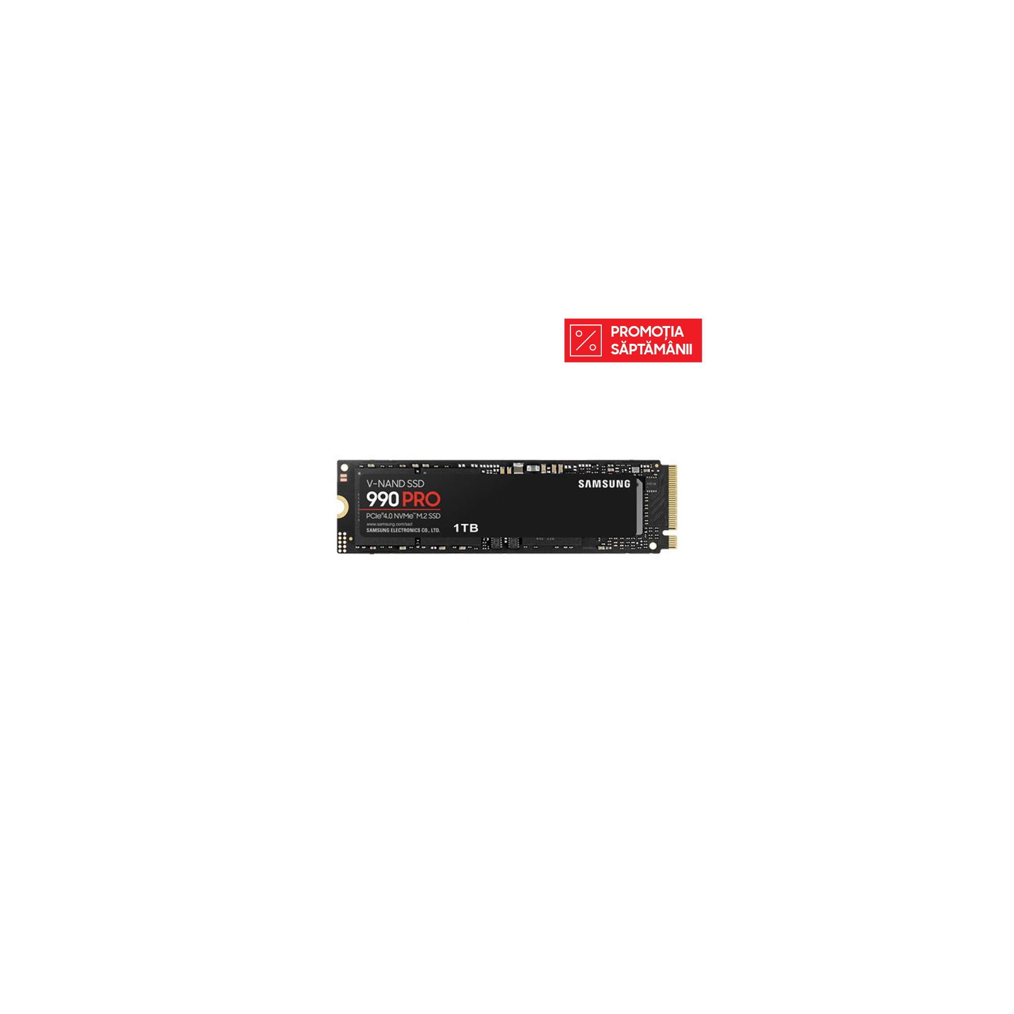 SSD Samsung 990 PRO, 1TB, PCIe 4.0 NVMe M.2, MZ-V9P1T0BW